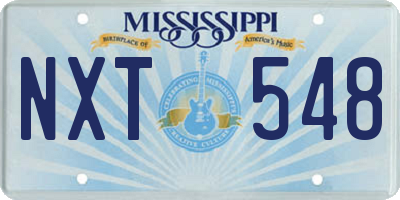 MS license plate NXT548