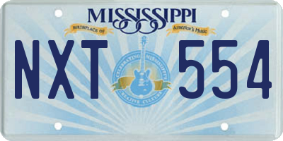 MS license plate NXT554
