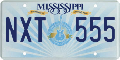 MS license plate NXT555