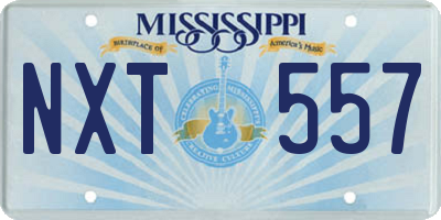 MS license plate NXT557