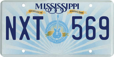 MS license plate NXT569