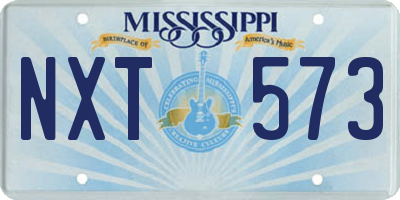 MS license plate NXT573