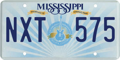 MS license plate NXT575