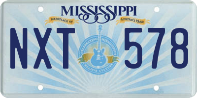 MS license plate NXT578