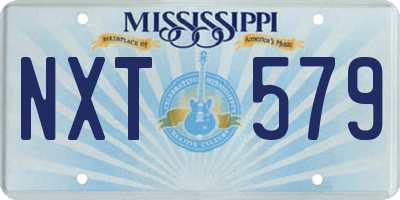MS license plate NXT579