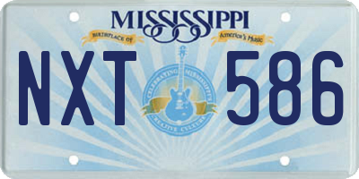 MS license plate NXT586