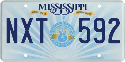 MS license plate NXT592