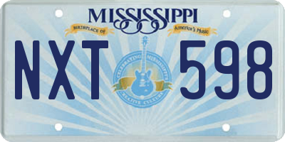 MS license plate NXT598