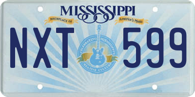 MS license plate NXT599