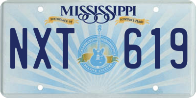 MS license plate NXT619