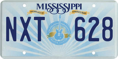 MS license plate NXT628