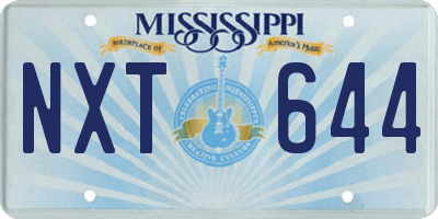 MS license plate NXT644