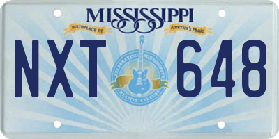 MS license plate NXT648
