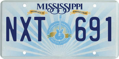 MS license plate NXT691