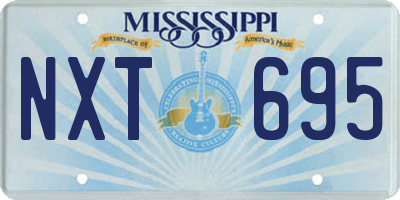 MS license plate NXT695