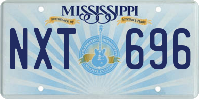MS license plate NXT696