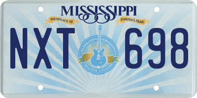 MS license plate NXT698