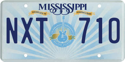 MS license plate NXT710