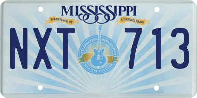 MS license plate NXT713