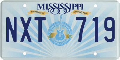 MS license plate NXT719