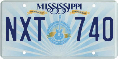 MS license plate NXT740