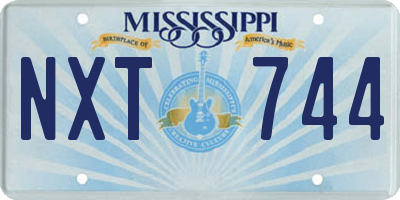 MS license plate NXT744