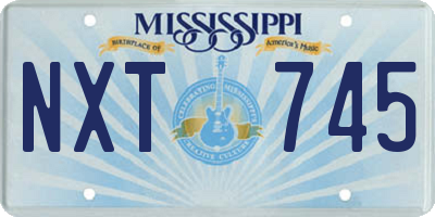 MS license plate NXT745