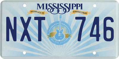 MS license plate NXT746