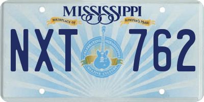 MS license plate NXT762