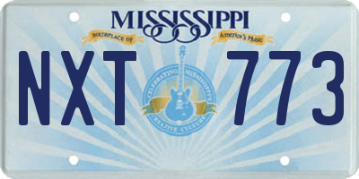 MS license plate NXT773
