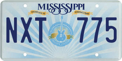 MS license plate NXT775