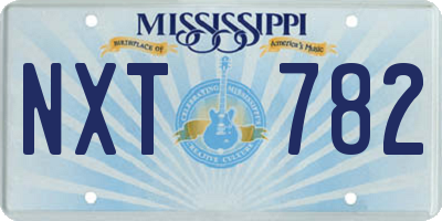 MS license plate NXT782
