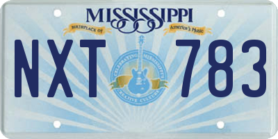 MS license plate NXT783
