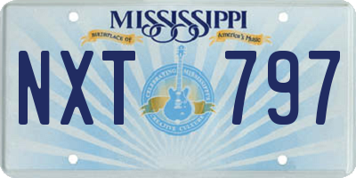 MS license plate NXT797