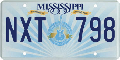 MS license plate NXT798