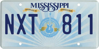 MS license plate NXT811