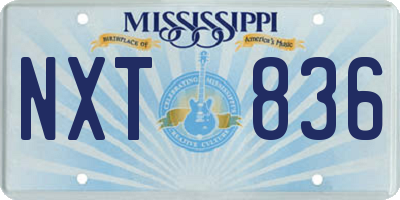 MS license plate NXT836