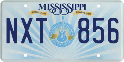 MS license plate NXT856