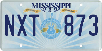 MS license plate NXT873