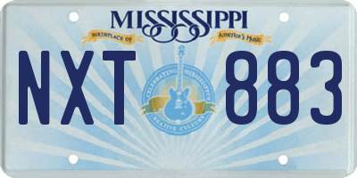 MS license plate NXT883