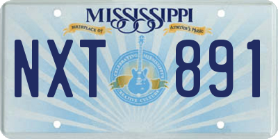 MS license plate NXT891