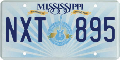 MS license plate NXT895