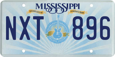MS license plate NXT896