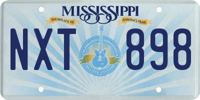 MS license plate NXT898