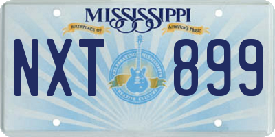 MS license plate NXT899