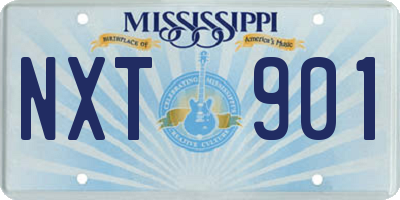MS license plate NXT901