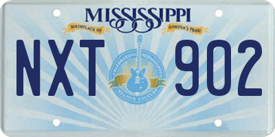 MS license plate NXT902