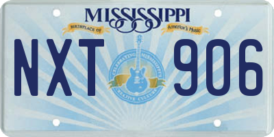 MS license plate NXT906