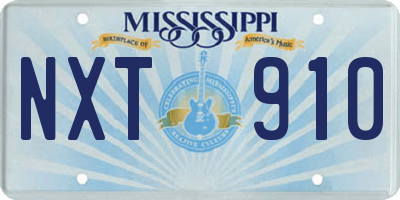 MS license plate NXT910