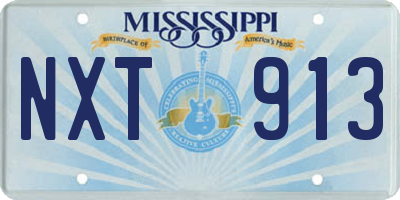 MS license plate NXT913